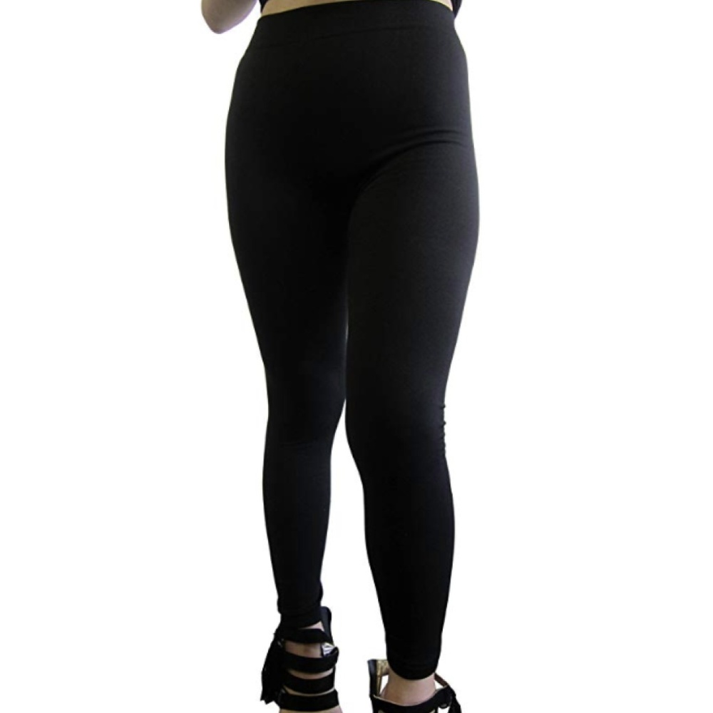 Premium Women's 5-Pk Fleece Leggings - One Size